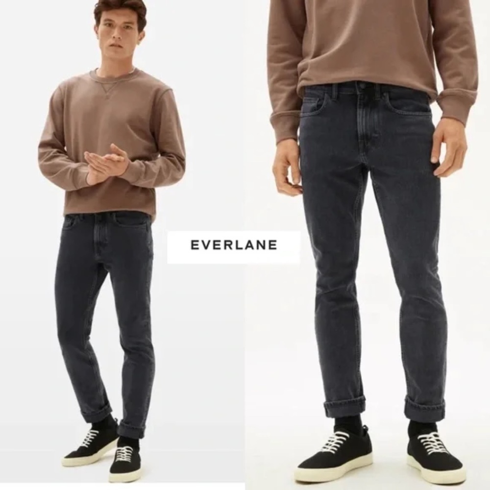 Everlane Uniform Jeans Mens 29x28 The Slim 4 Way Stretch Organic cotton black
